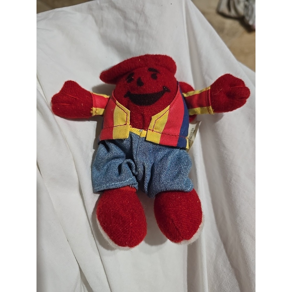 Kool Aid Man Advertising Plush 5" Doll Figure Oh,Yeah! VTG 2000 Kraft Rainbow
